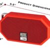 Altec Lansing IMW257-DR Mini H2O Wireless Bluetooth Waterproof Speaker, Floats on Water, Made for Outdoors, Indoors, Beach, Rugged & Strong, Hands-Free Talk, 6 Hour Battery Life, Ultra-Portable - Deep Red
